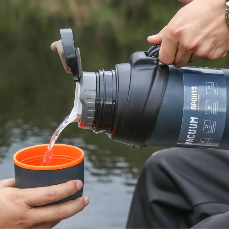 Оптовая продажа 304 нержавеющая сталь 2 л 3 бутылка для воды большая емкость литра из нержавеющей стали термовакуумная колба