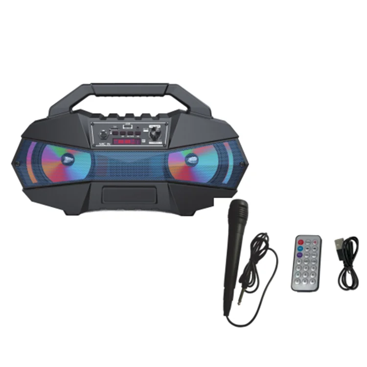 New Design Red Color ZQS4238 Indoor Outdoor Electronic Portable Speakers For Home Party Park Public