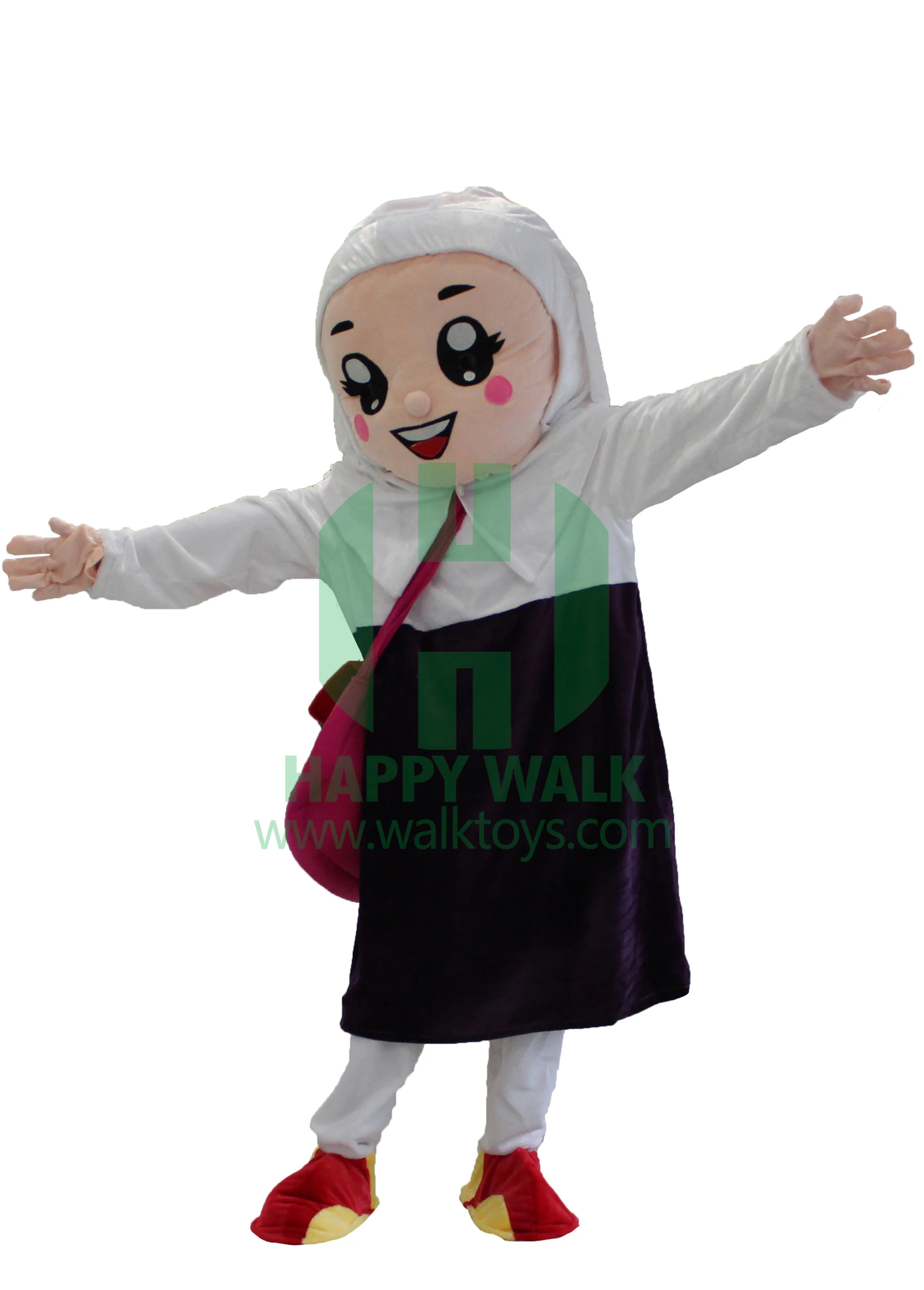 Happy Island Human People Doll Lovely Adult Cartoon India Girl Mascot Costume for Advertising Mascot Costume