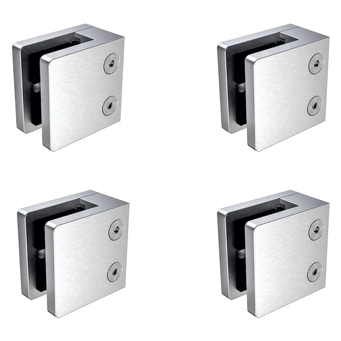 High Quality wall mounted glass clips glass railing clamp stainless steel for the glass door
