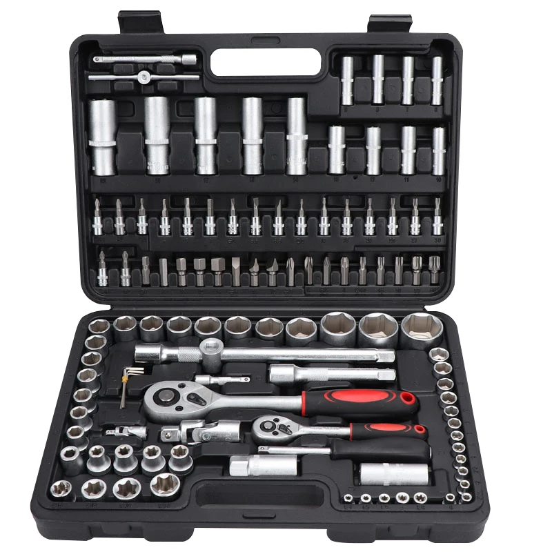 Car Mechanics auto repair Kit Spanner Tools set box Hand Tools socket wrench set tool kit socket sets
