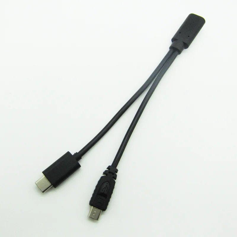 2 In 1 Usb C Cable Y Splitter Charging Cable Usb-C To Usb Type C Female Charger Cable