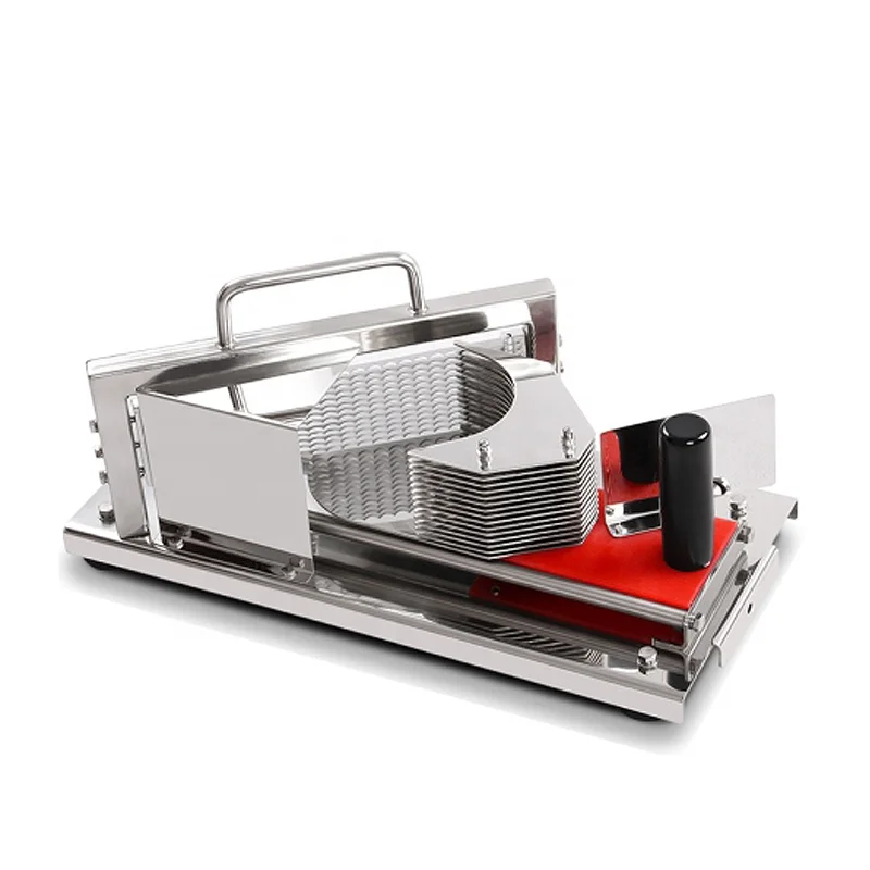 Professional stainless steel counter top manual tomato cutter slicer