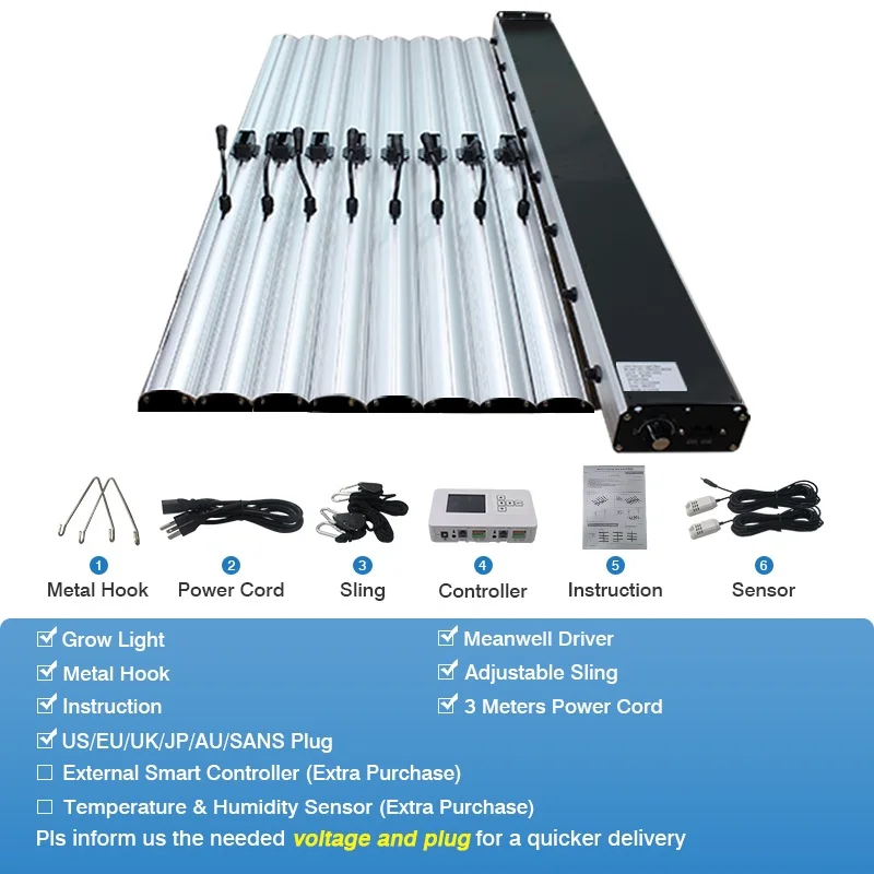 Vanplex 4ft приглушаемая лампа для выращивания растений 2 8 umol/j Sam5ung lm301b 1000W УФ светодиодная теплицы палатка