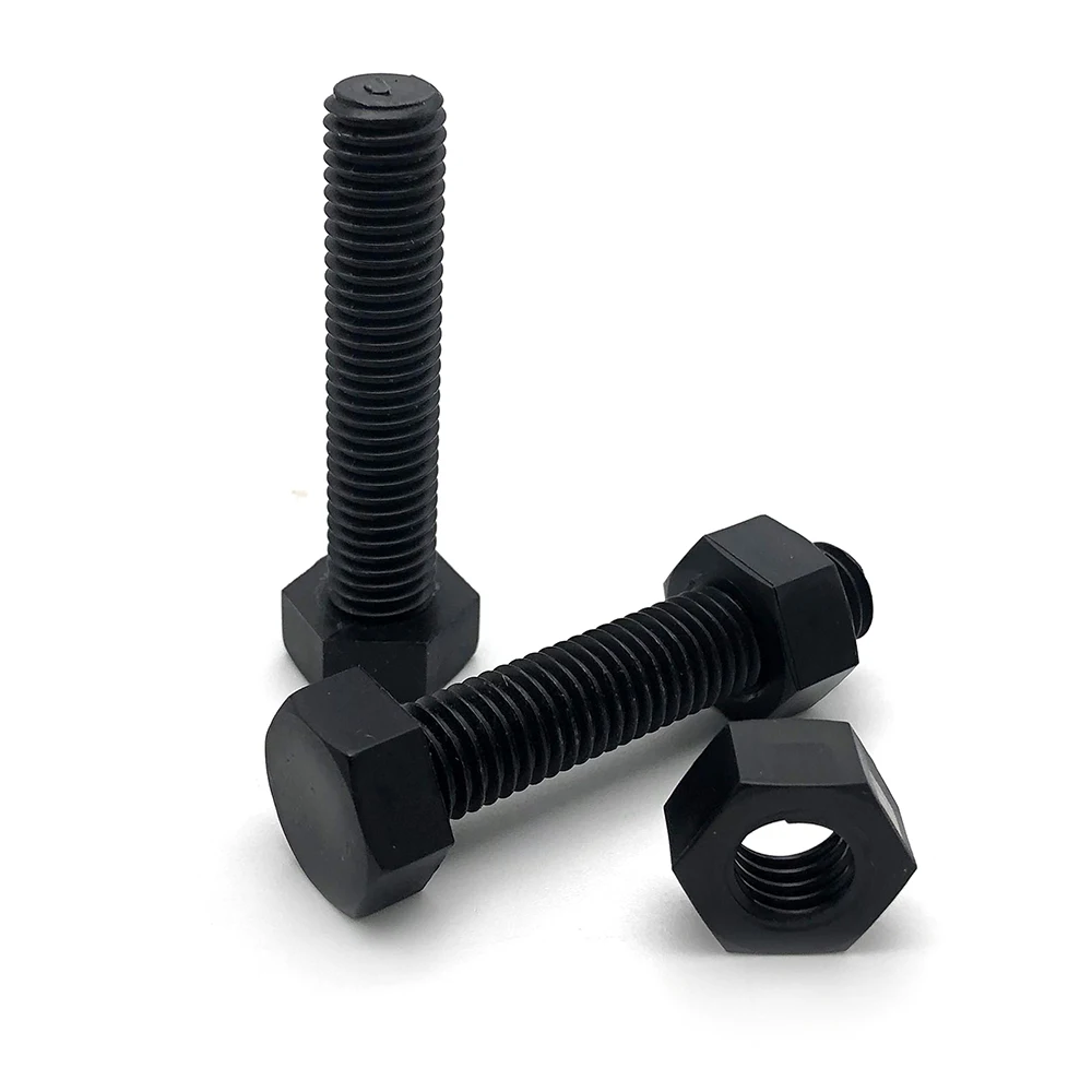 Chinese factory supply plastic hex head screw Plastic bolt PA66 nylon screw Plastic bolt and nut hexagonal screws factory