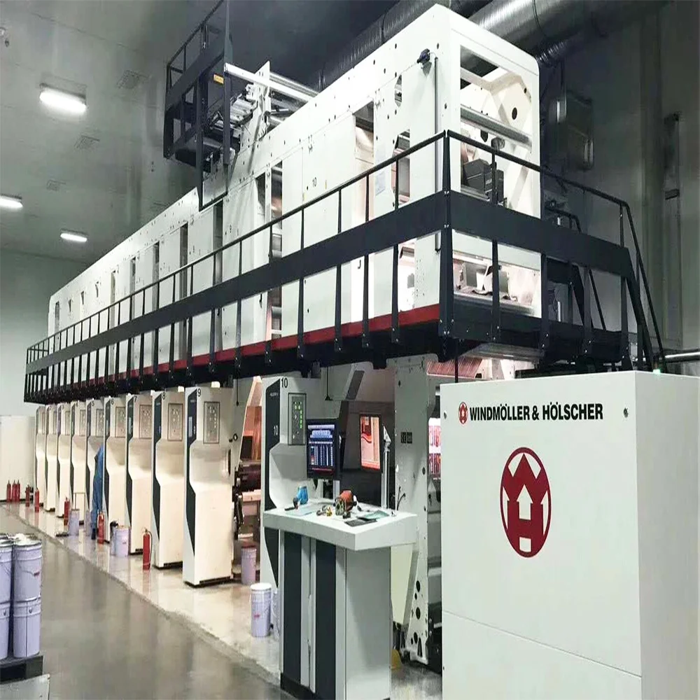 Used gravure printing machine for paper packing tape