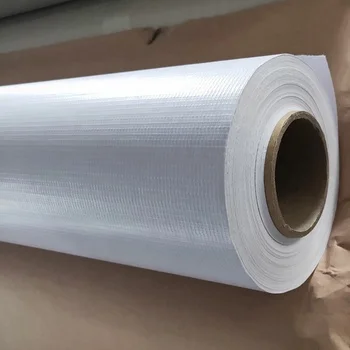 PVC Flex Banner/Vinyl Material 440gsm 13oz Flex Banner White Black Banner Roll