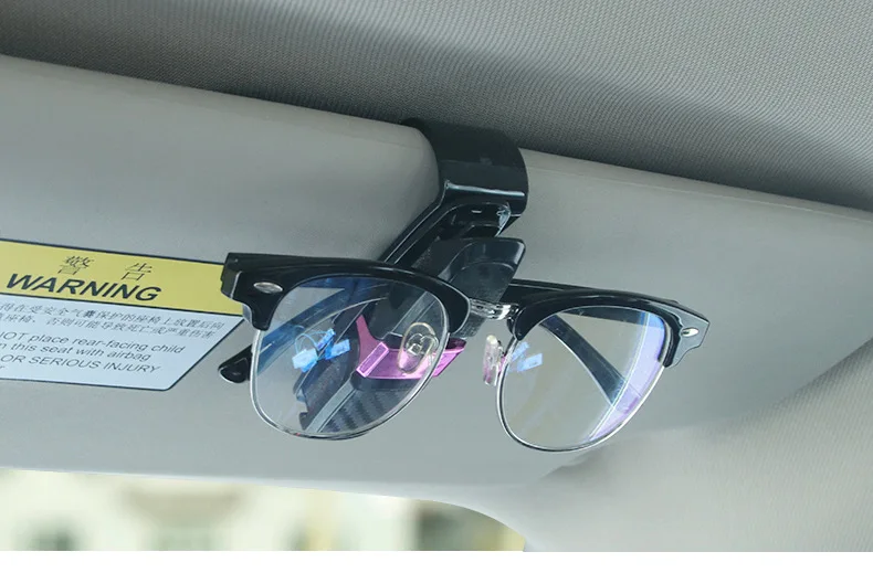 Sun Visor Glasses Clip Universal Car Interior Card Ticket Portable Sunglasses Holder Clips