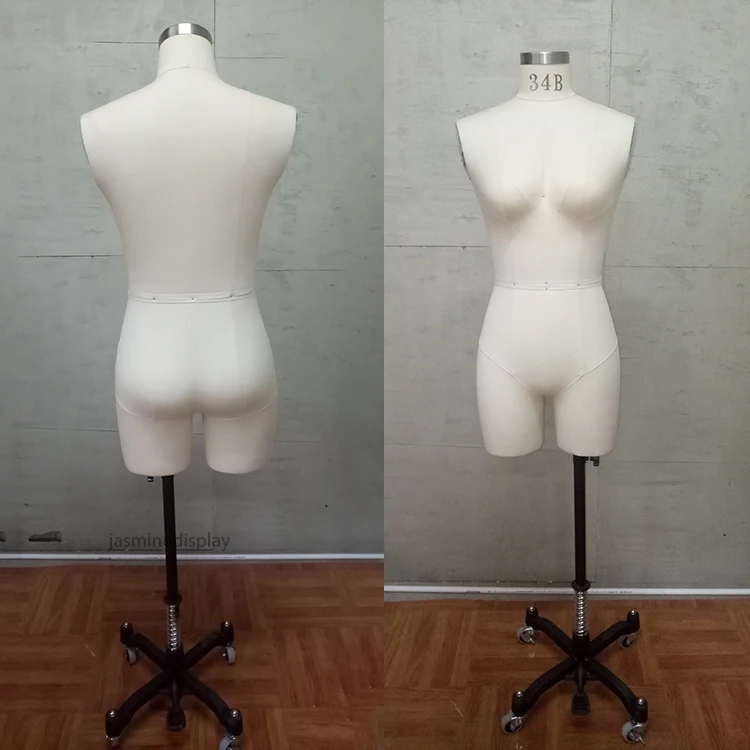 JASMINE Size 34B Fabric Dress Form Sewing Linen Standard Tailor Dummy Female Bra Mannequin Torso