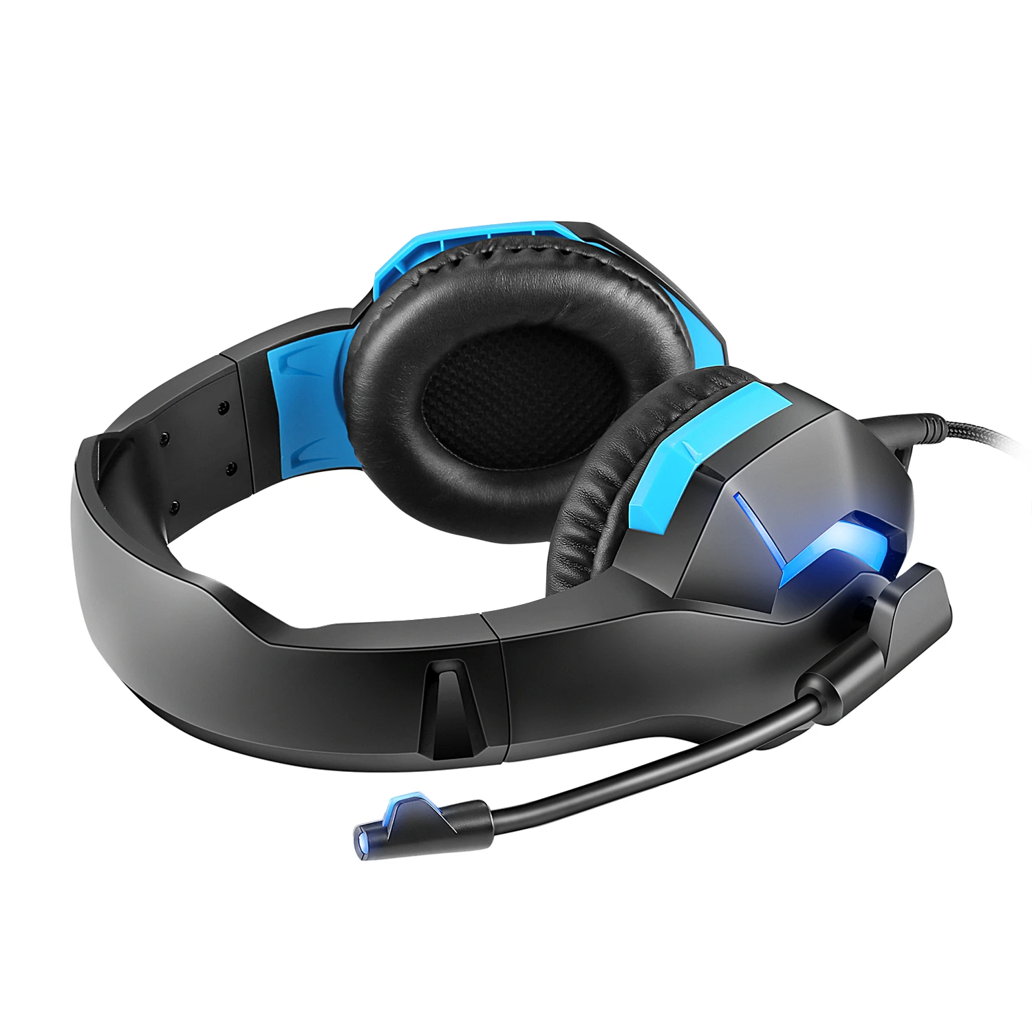  Игровые наушники с RGB подсветкой проводная игровая гарнитура для PS4 ПК