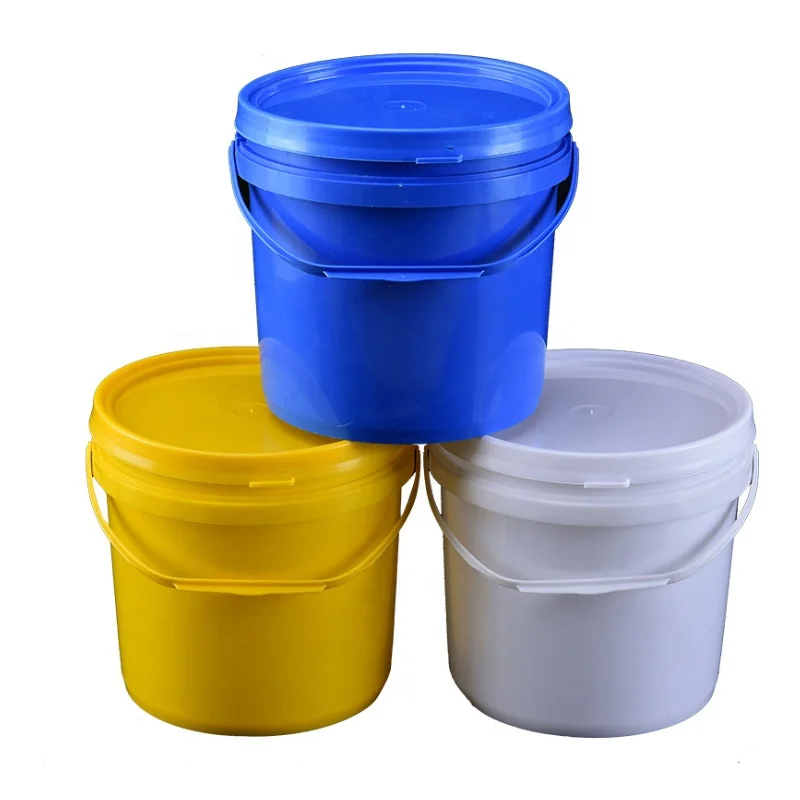 china wholesale durable hdpe poly 5 gallon gal plastic bucket factory for water/chemical/food grade ingredient storage