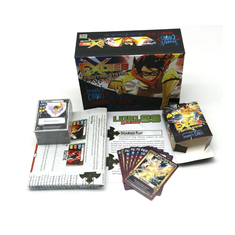 Custom printing a deck of cards maker Kids Yugioh Card Game OEM production supplier