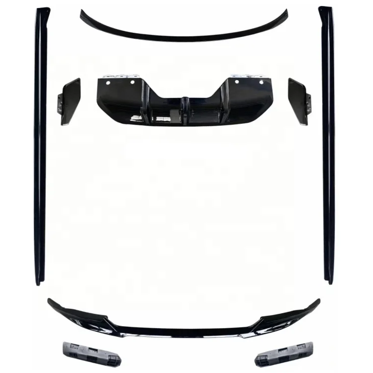 Комплект кузова x6m, автомобильные бамперы, выхлопная труба, решетка, задний диффузор, широкополосный корпус для bmw x6m f86 X6 F16 MT 2015