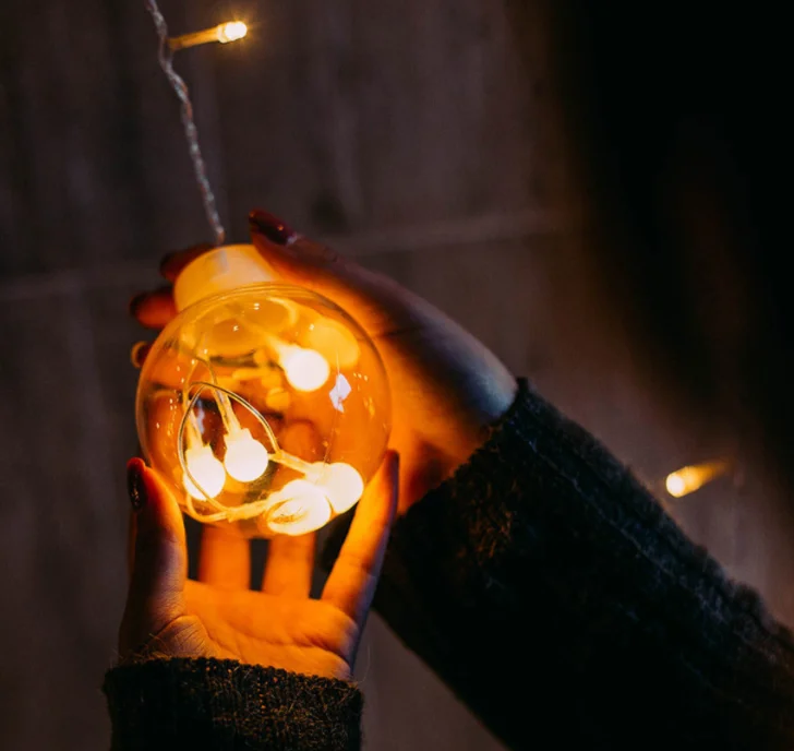 Crystal Wishing Bottle Ball Light String Home Decoration Lamp LED Copper Wire Light Decorative Balls Christmas Gifts New