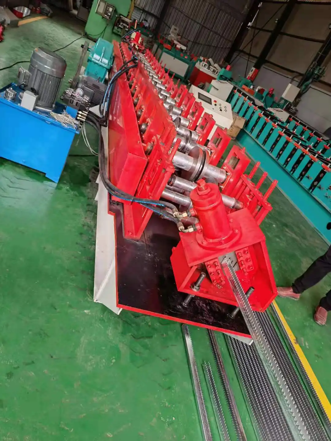 2024 gutter machine cold roll forming frame Purlin equipment greenhouse shading system rack machine