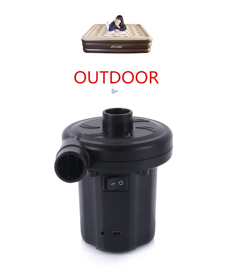 Inflator electric air pump machine for air mattress bed air sofa inflatable toys boat travel pump