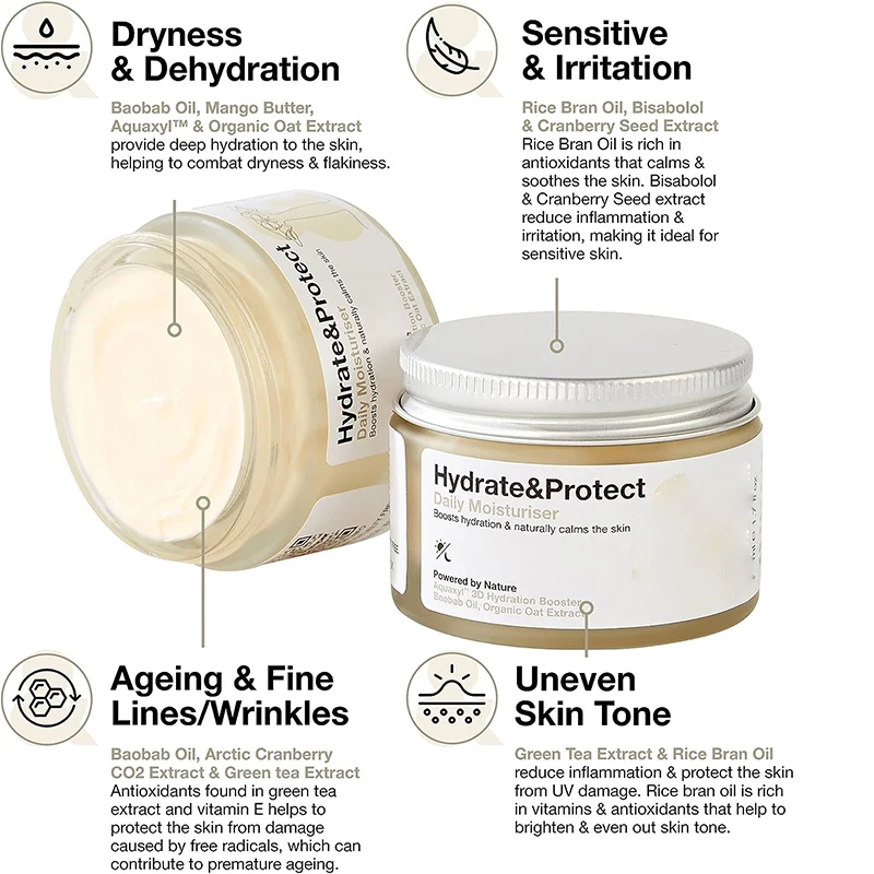 OEM  Privare Label Hydrating Day Cream Facial Moisturiser Long Lasting Deep & Intense Hydration Korean Skin Care