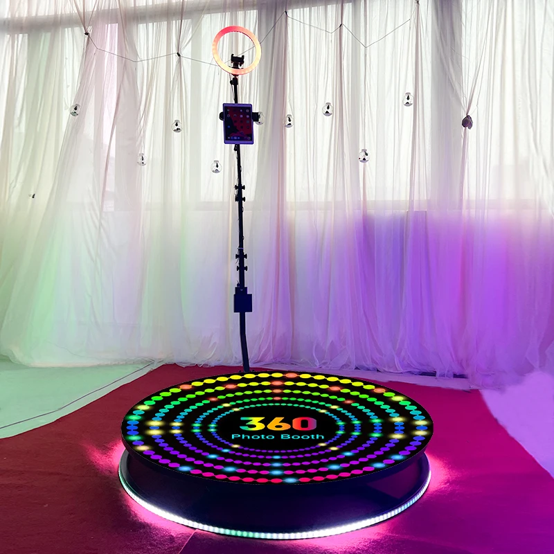 New Design 360 photo booth fast shipping us warehouse Enclosure Portable 360 Degree Photobooth Selfie Stick
