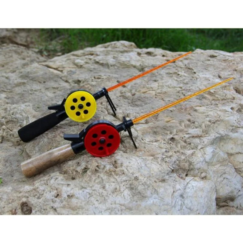 32.5cm Factory Price Spin Ice Fishing Rod Solid fiberglass winter fish rods