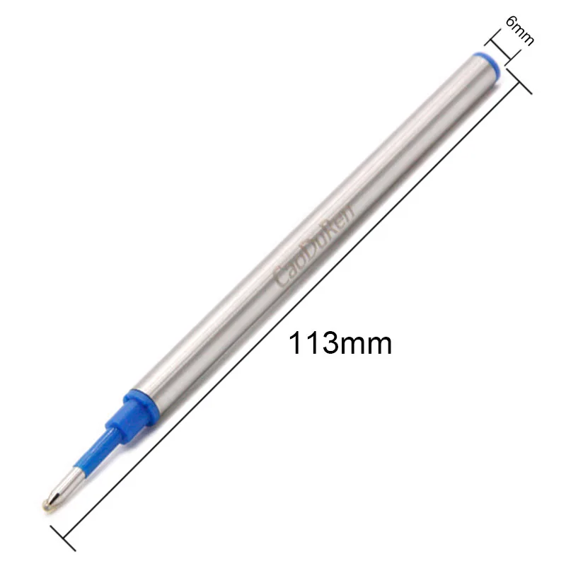L109mm 0.7 mm Tip Rollerball Pen Refills Ballpen for Waterman S0112670 54090 German Ink 540951