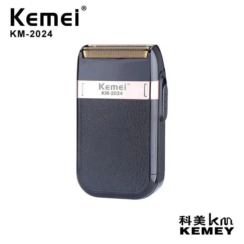 2024 New KEMEI KM-2024 Reciprocating beard Trimmer USB Rechargeable Electric Shaver