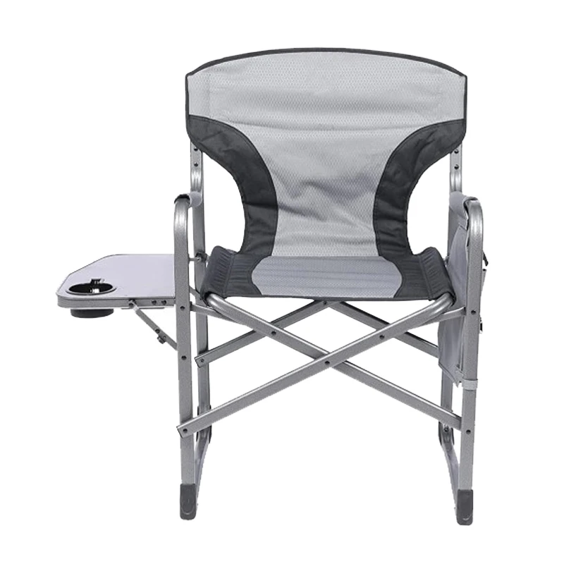 Sea Beach Fishing Garden Outdoor Steel Folding Camping Director Chair With Side Table
