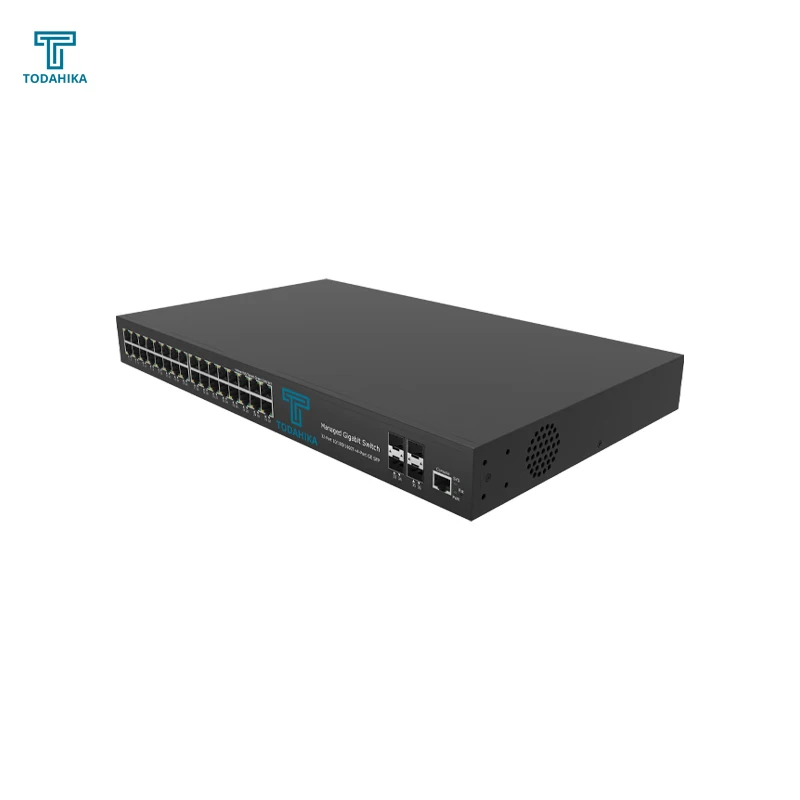 4 x Gigabit SFP 32 x 10 100 1000Base T Power Supply AC100 240V  36 port ethernet switch