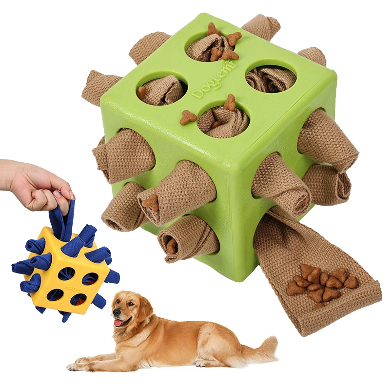 Manufacturer Pet Products Toys Treat Dispenser Rolling Box Pet Dog Puzzle Slow Feed Toy interactive toys