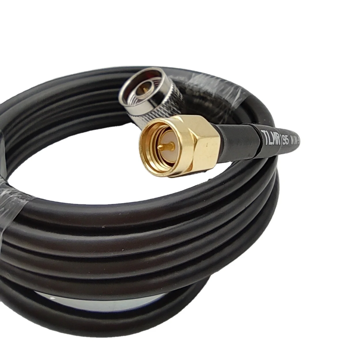 LMR195 rf coaxial cable with n-bend male to SMA male connector