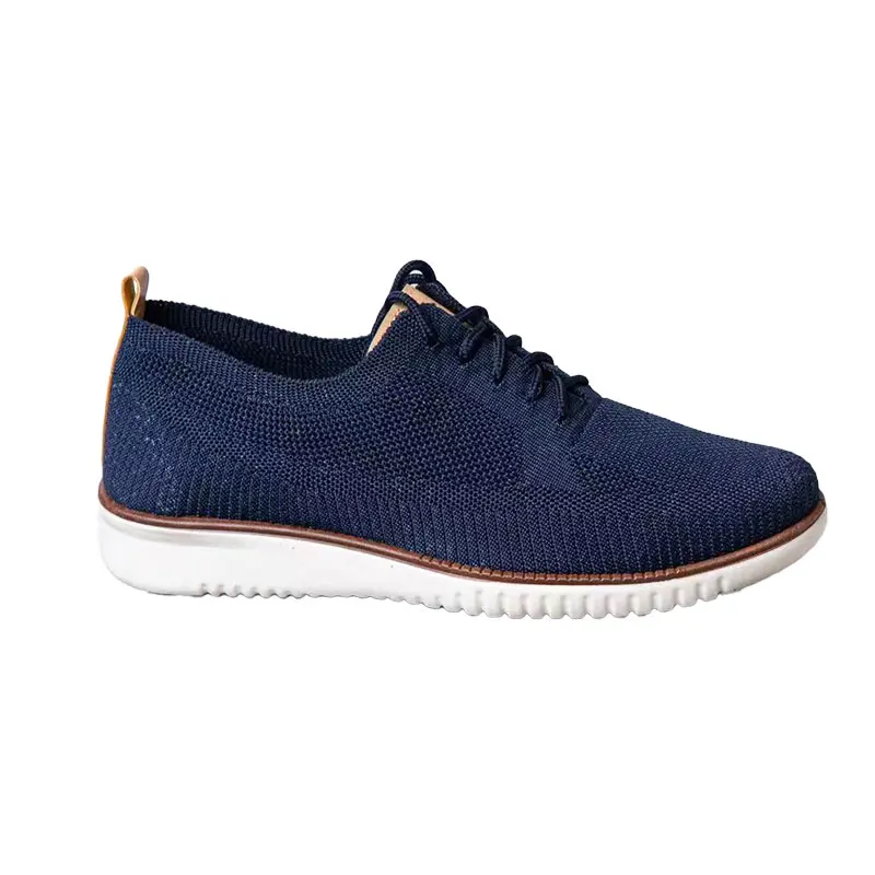 Hot popular Mesh upper lace-up men casual shoes with PVC injection outsole hot selling products 2024