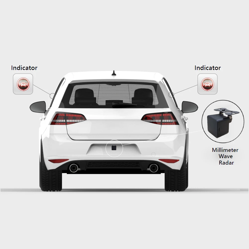 77ghz bsd blis microwave radar blind spot detection system for cars