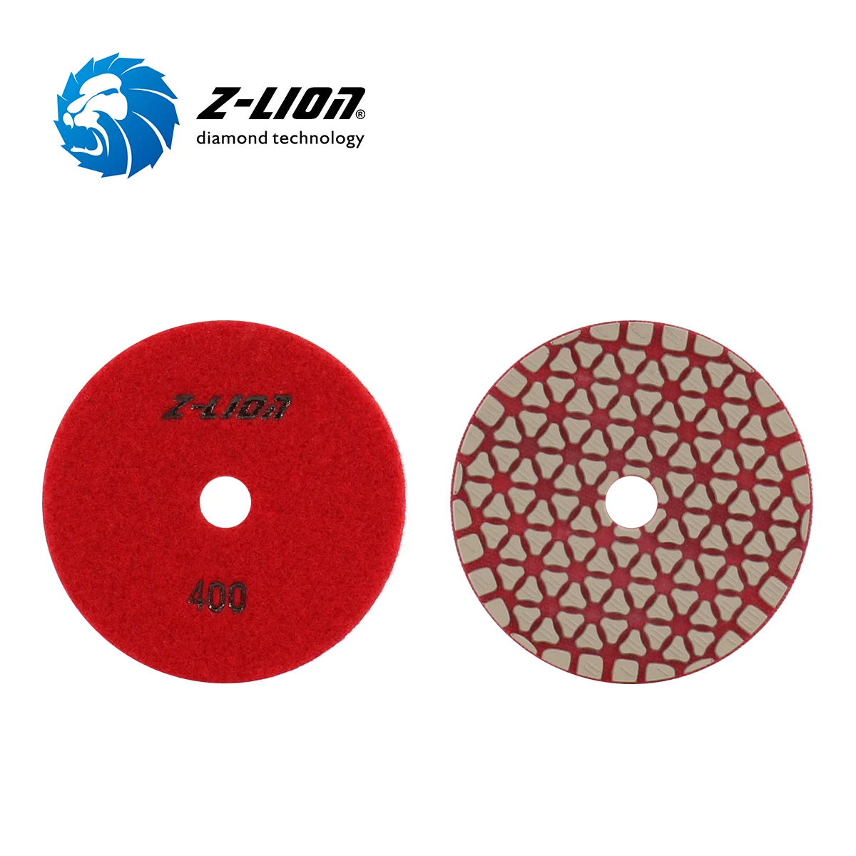 Z Lion diamond sanding disc dry use granite marble hand polishing pad
