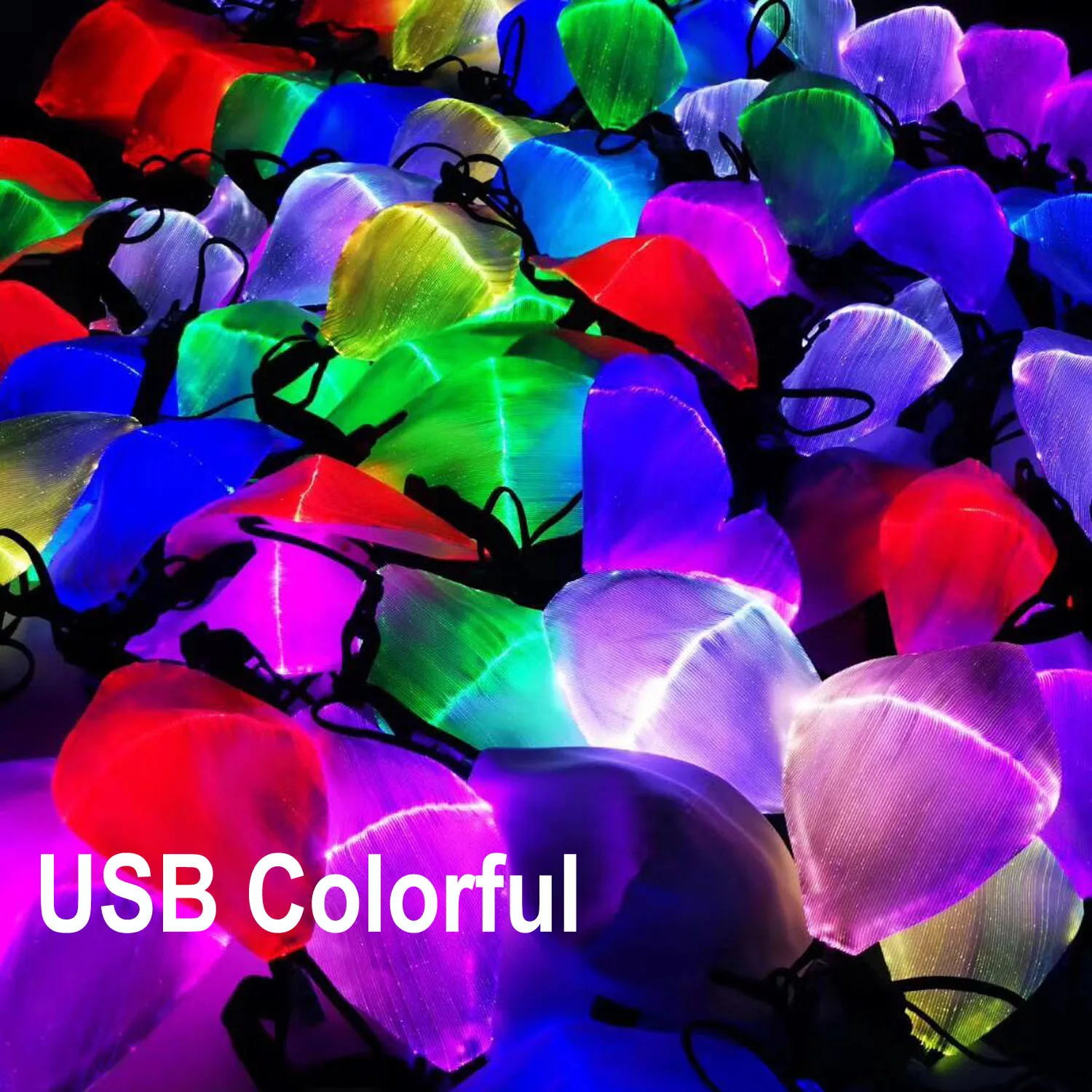LED colorful optical fiber luminous masks for masquerade, Halloween, bungee party holiday atmosphere masks