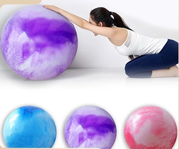Customized eco-friendly Cloud Camouflage Exercise toning ball with different sizes for Yoga or Pilates and Fitness