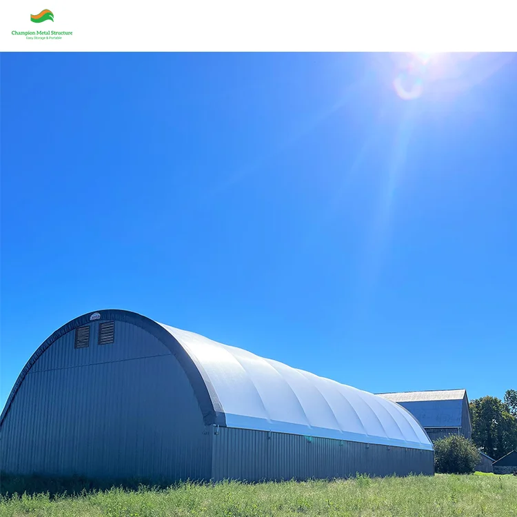 50x40ft PVC Dome Shelter with CE  - Wind Load 110km/h Snow Load 0.4KN/m² for Heavy-Duty Equipment and Storage