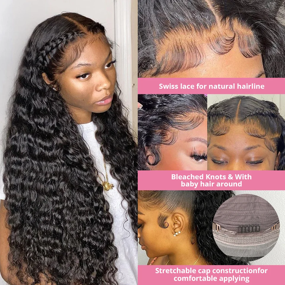 Foshan Xinyu 100 raw brazilian human hair lace frontal deep curly human hair wig brazilian natural wick heart wig