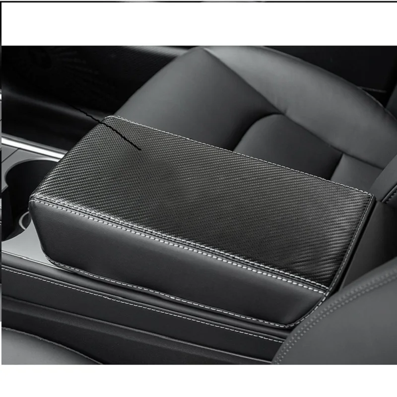 Wholesale Center Console Cover Arm Rest Covering ABS Car Central Armrest Box Protective Cover for Tesla Model 3 Mode Y