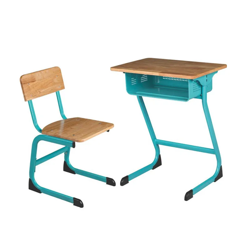 Widely used superior quality furniture solid wood and metal school desk