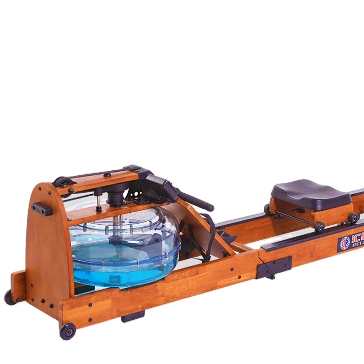 New Hot Selling Fitness Gym Equipment Rower Commercial Wood Water Resistance Rowing Machine