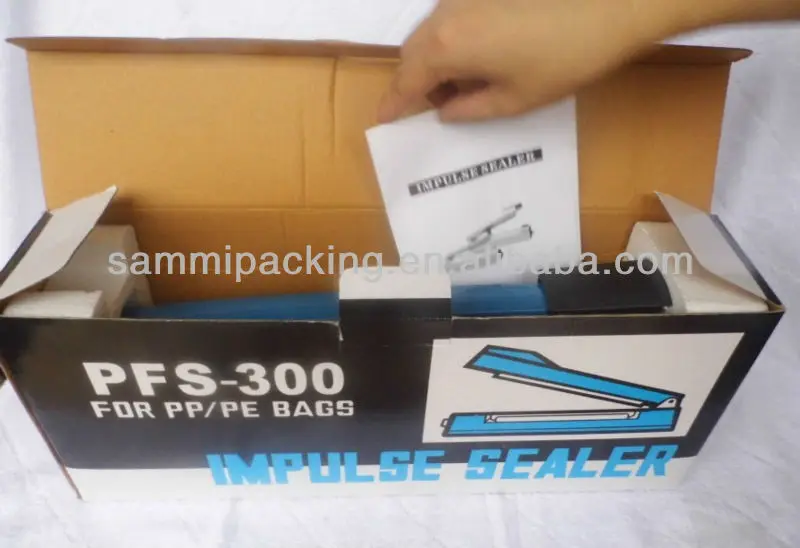 Pfs-300 plastic bag hand закаточная machine 300mm aluminum machine for sealing film