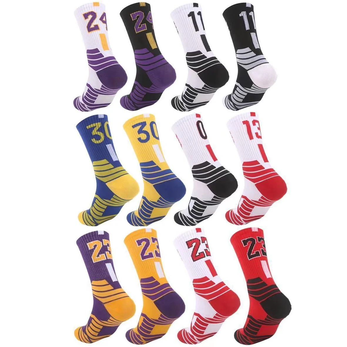 Модные спортивные баскетбольные носки на заказ, спортивные носки для бега, мужские высококачественные хлопковые носки для баскетбольной команды оптом