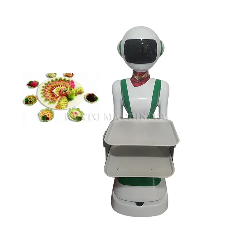 High Performance Restaurant Automatic Robot Waiter Service / Robot Food Delivery For Sale