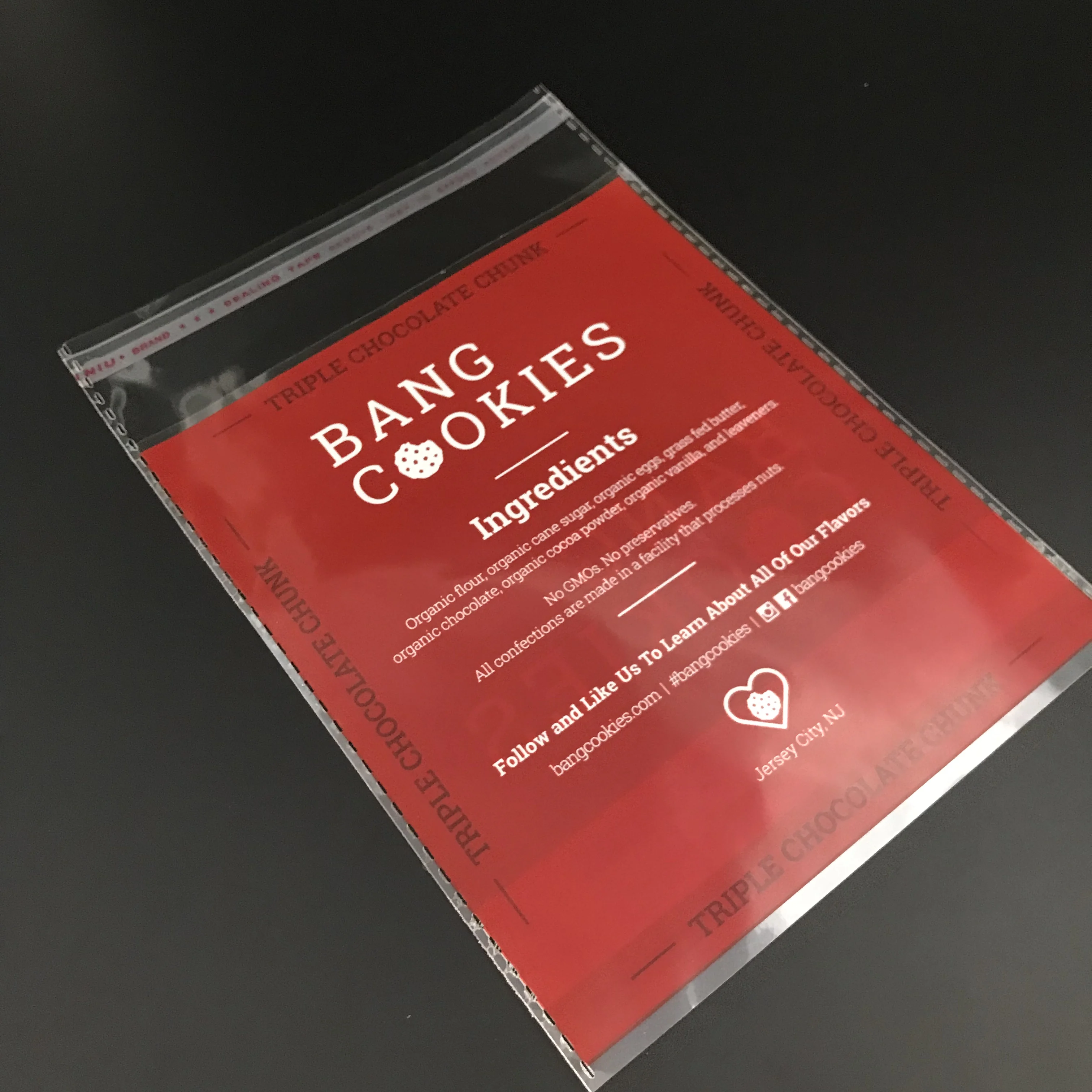 Customized Printed Mini Clear Header Plastic Bags Jewelry Clothing Packaging Plastic Opp Self-Adhesive Bags With Logo