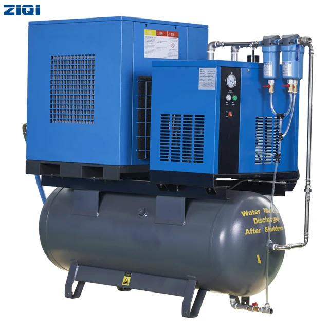  Промышленные встроенный 3.7KW/5HP винтовой воздушный компрессор с водяным баком и сушильная