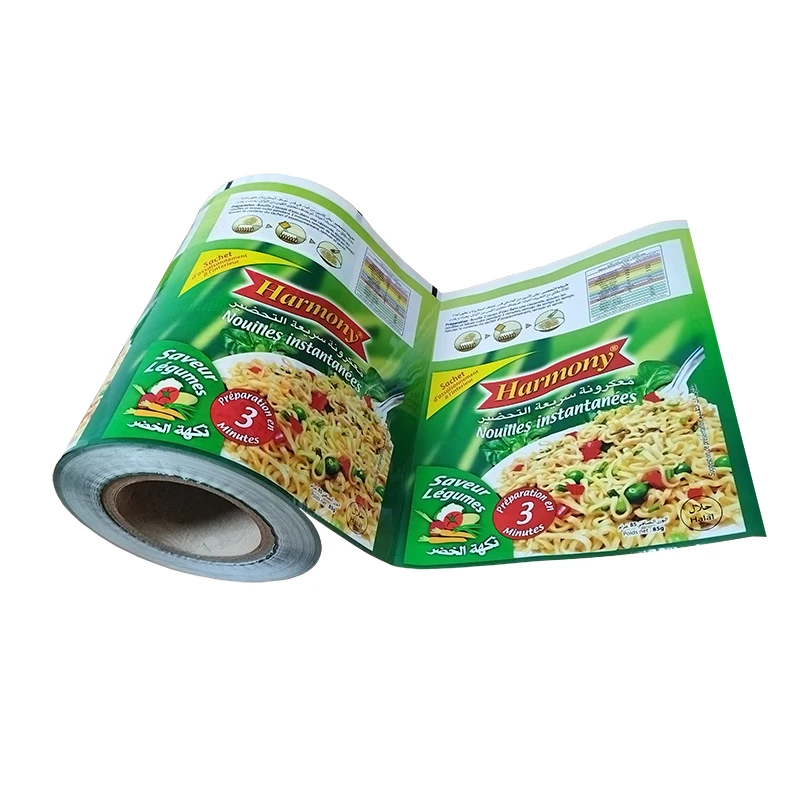 Food grade milk white cpp/bopp packaging roll film for noodles, instant noodles and pasta