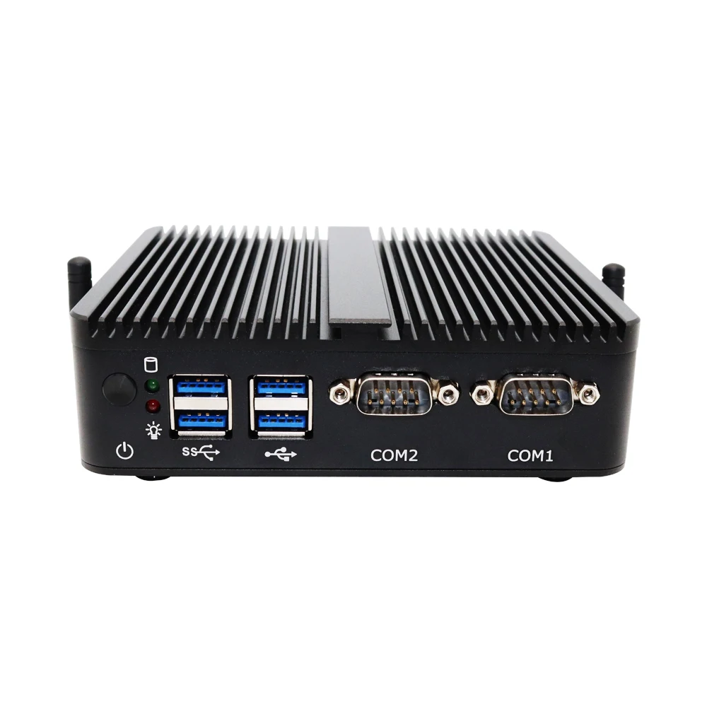 SOYEER Factory Price In-tel Cele ron J4105 J4125 N4100 Win10 with Dual LAN 4K HD Micro Desktop Portable Fanless Mini PC