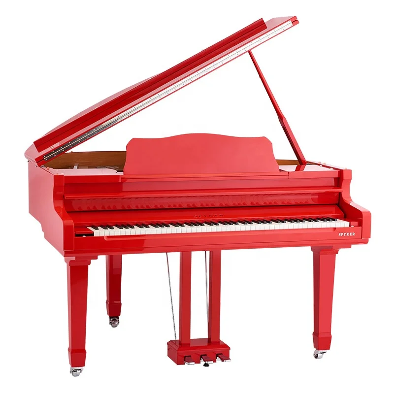 Spyker middle digital grand piano with wood keyboard