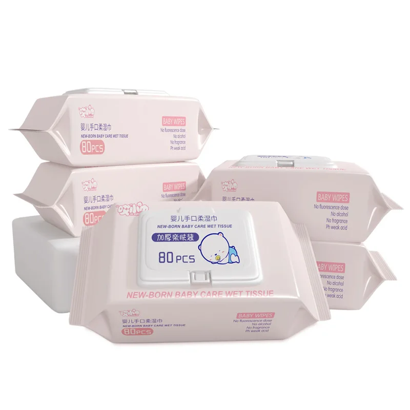 OEM High Quality Organic Baby Water Wipes Unscented  Wet Wipes For Baby Face Body China Factory Anti Bacteria Wet Wipes