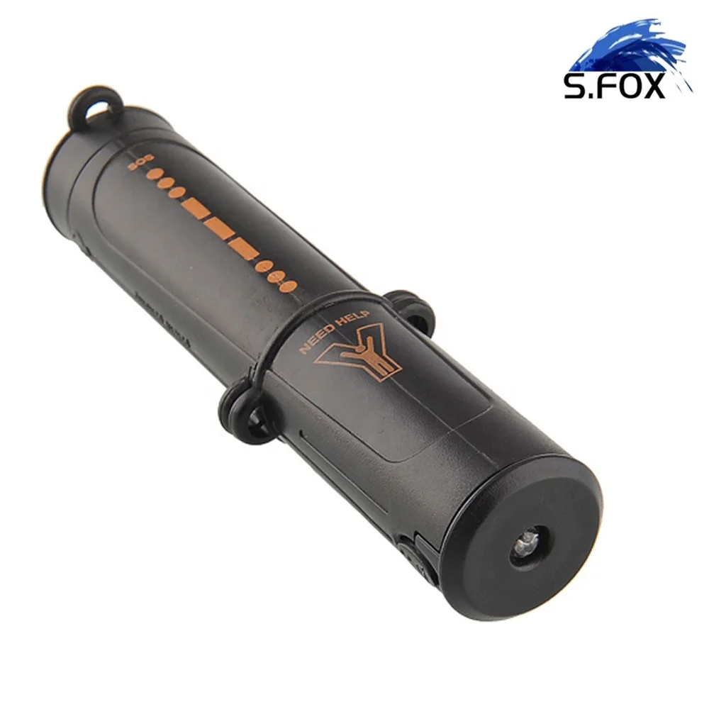 outdoor survival magnesium flint tooth scraper stone fire starter lighter kit + whistle