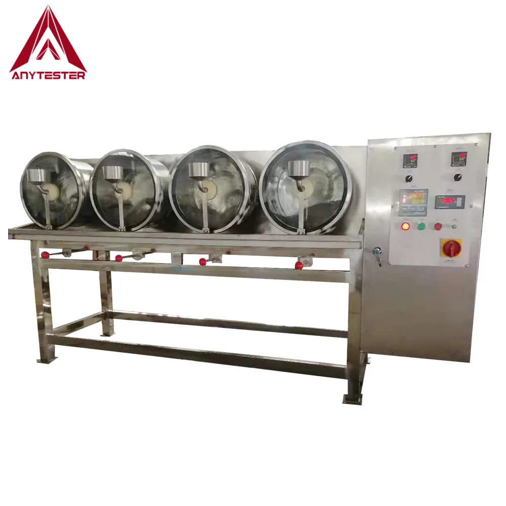 4 Drums Laboratory Dyeing Testing Machine Leather Dyeing Machine in Stock